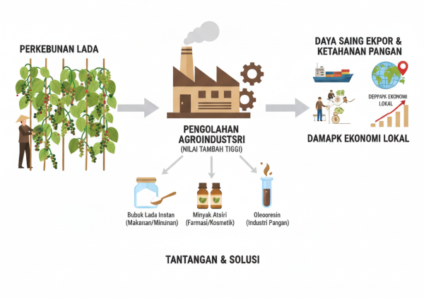 Kontribusi Lada dalam Agroindustri sebagai Pilar Pembangunan Pertanian Indonesia