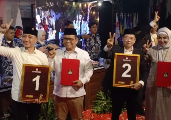 Rapat Pleno Terbuka KPU Lebak Tetapkan Nomor Urut Paslon Bupati 2024