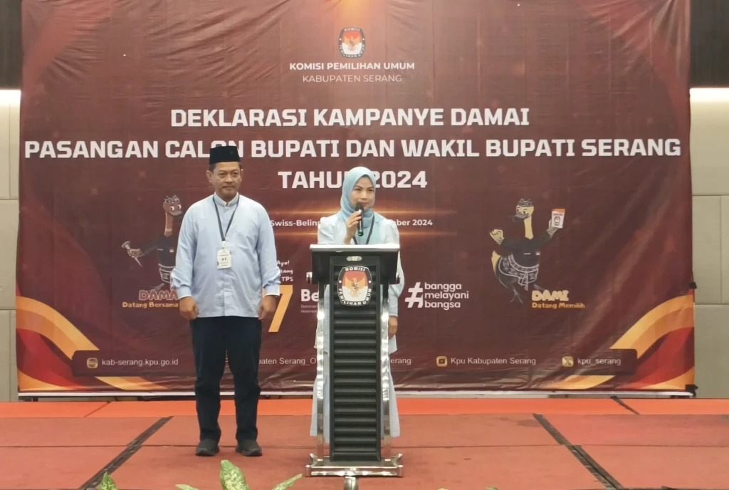 Deklarasi Kampanye Damai Pilkada Kabupaten Serang 2024: Ratu Zakiyah Ajak Masyarakat Wujudkan Demokrasi Bahagia
